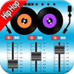 dj mixer hip hop music android application logo